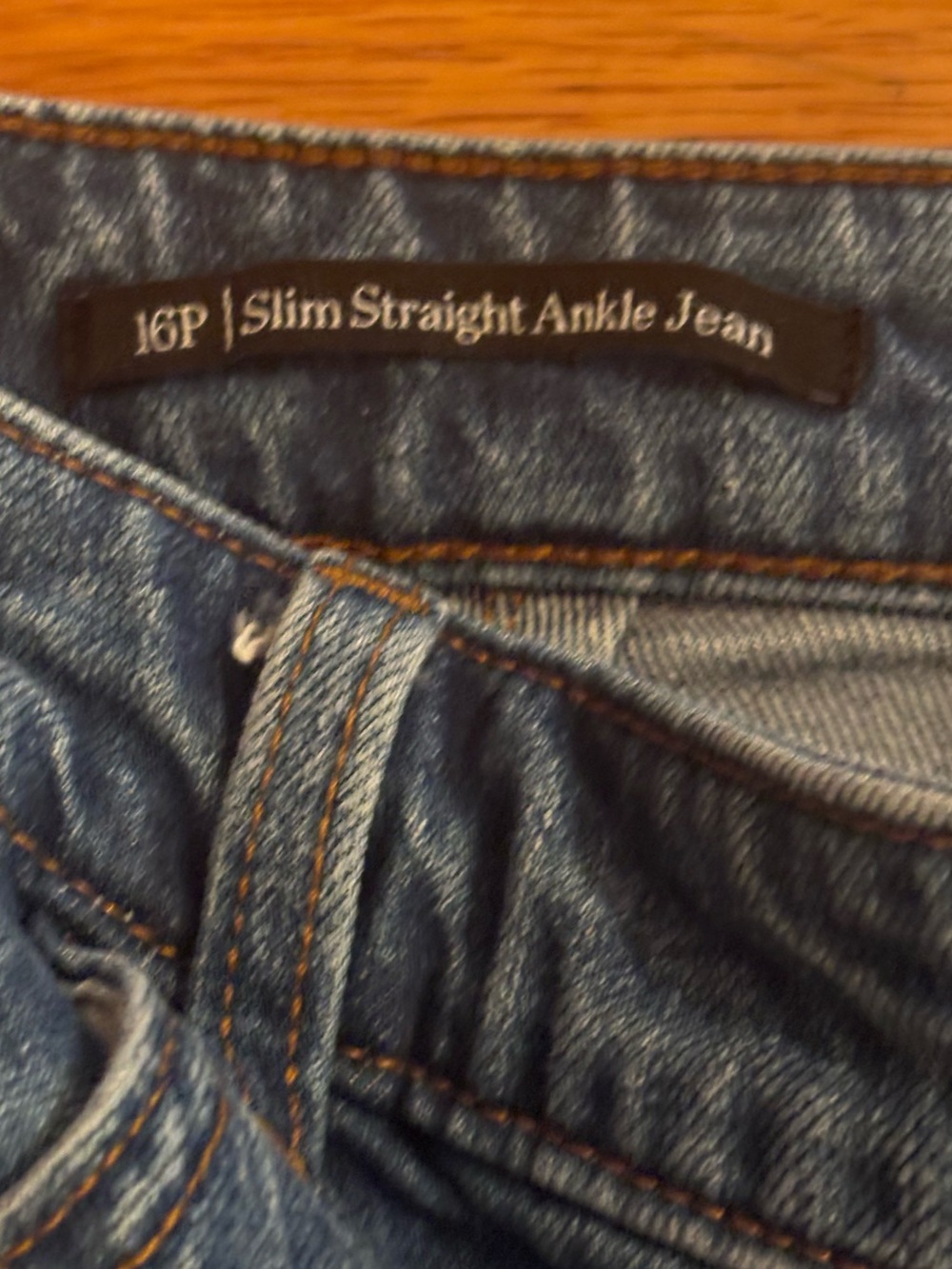 Talbots Slim Straight Crop Ankle Jeans Women’s 16P Petite Medium Wash - Picture 5 of 5
